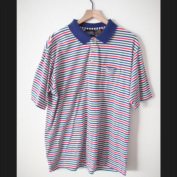 Other - Vintage striped polo XL